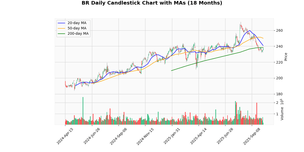 Top Leading and Losers of S&P 500 Today: Insights BR Daily Candlestick Chart
