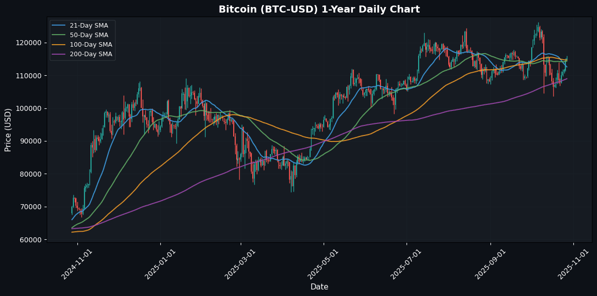 Crypto Market Snapshot: Avalanche Drops 1.19% Bitcoin Daily Chart