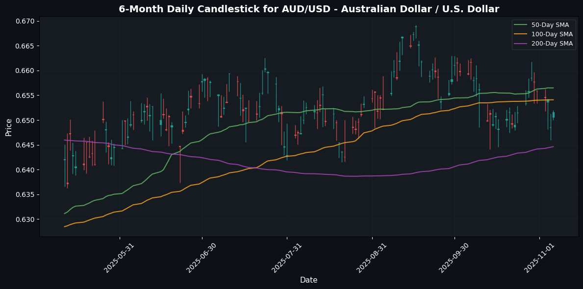 GBP/USD Soars on Inflation Data; USD/JPY Declines Amid Stagnant U.S. Dollar AUD/USD - Australian Dollar / U.S. Dollar Chart